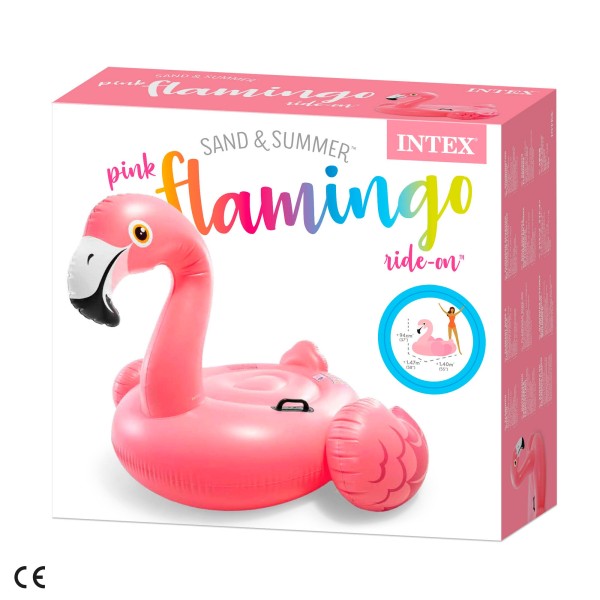 Flamingo insuflável Intex | 147x140x94 cm. Disponível agora em Distria!