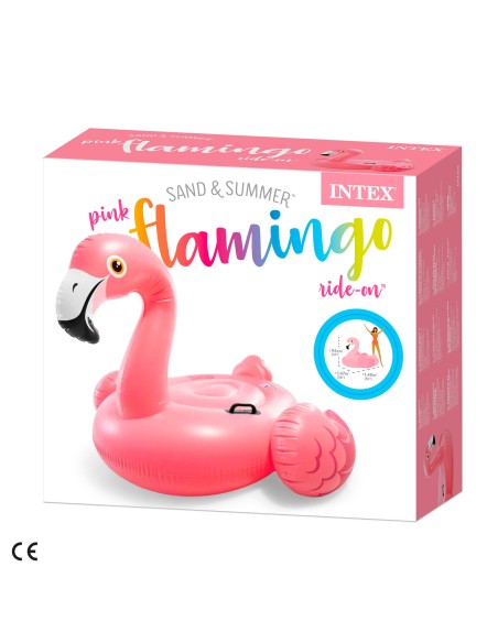 Flamingo insuflável Intex | 147x140x94 cm. Disponível agora em Distria!