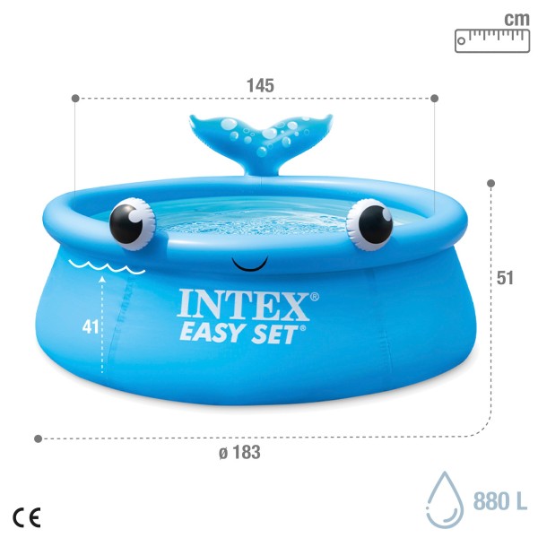 Piscina inflável para baleias INTEX Easy Set | Distria