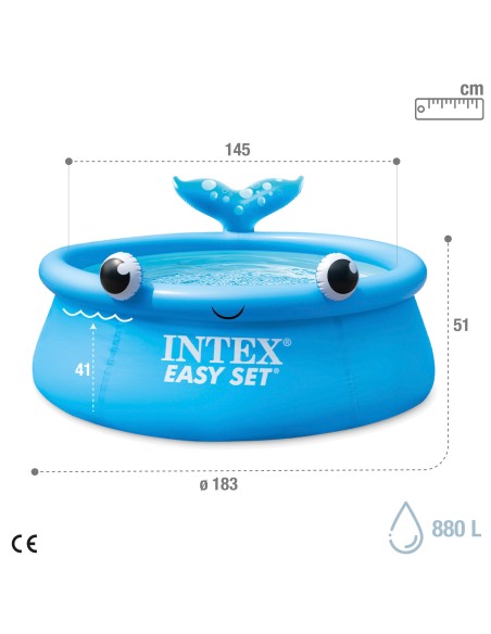Piscina inflável para baleias INTEX Easy Set | Distria