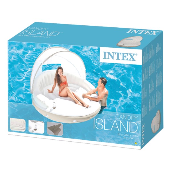 Colchão insuflável em forma de ilha 199x150 | Loja Oficial Intex