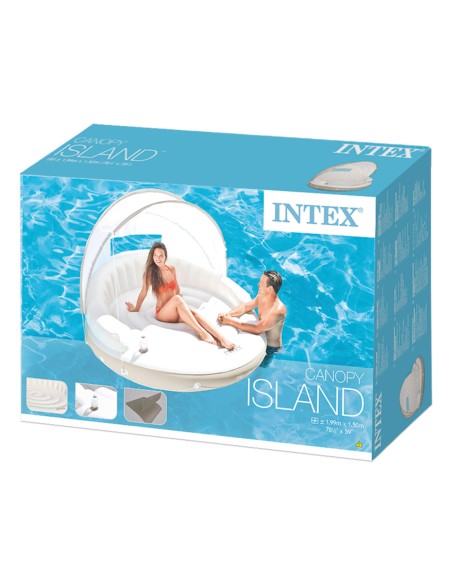 Colchão insuflável em forma de ilha 199x150 | Loja Oficial Intex
