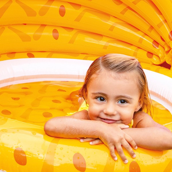 Piscina insuflável com toldo ananás para crianças| Distria