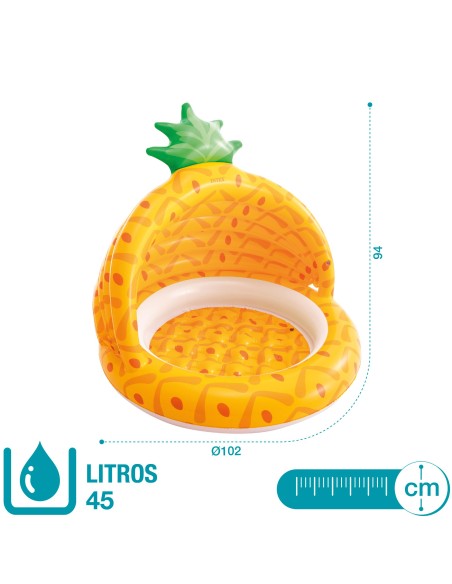 Piscina insuflável com toldo ananás para crianças| Distria