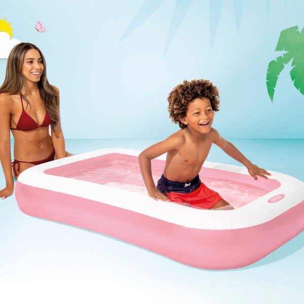 Piscina inflável pequena rosa INTEX | Distria