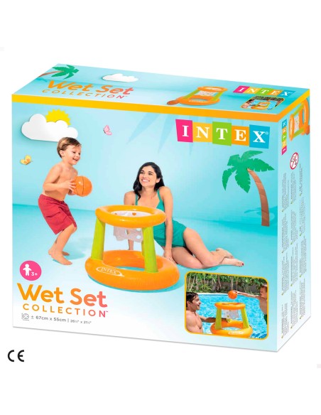 Cesta de basquete inflável e flutuante Intex | Tudo para diversão em família você encontra em | Distria