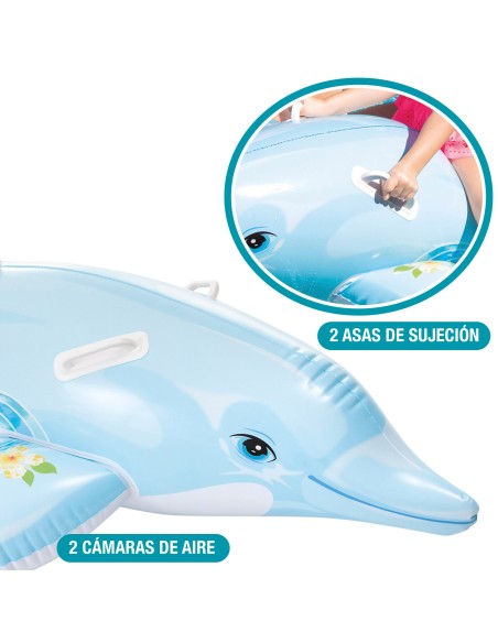Colchão insuflável com forma de golfinho |Distria