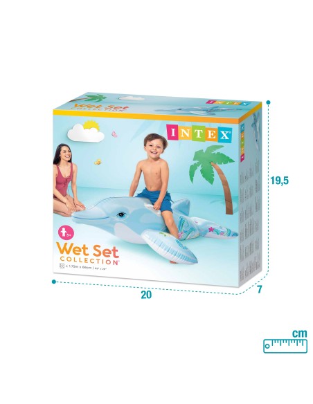 Colchão insuflável com forma de golfinho |Distria