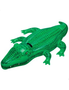 Crocodilo insuflável para a praia ou a piscina | Colchões e figuras insufláveis originais online em Distria
