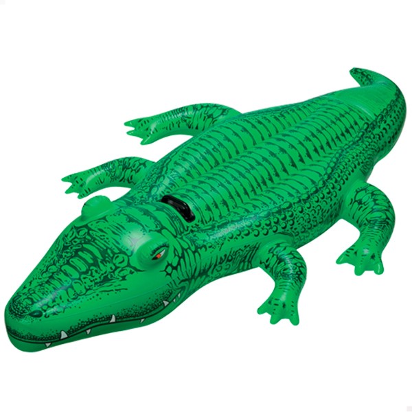 Crocodilo insuflável para a praia ou a piscina | Colchões e figuras insufláveis originais online em Distria
