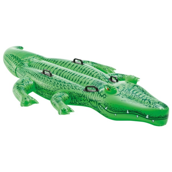 Crocodilo insuflável para a praia ou a piscina | Colchões e figuras insufláveis originais online em Distria