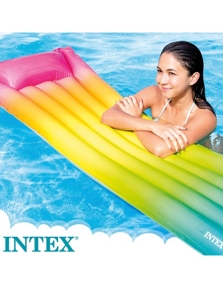 Colchão insuflável INTEX arco-íris- Colchões| Distria