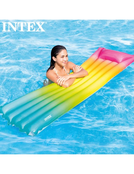 Colchão insuflável INTEX arco-íris- Colchões| Distria