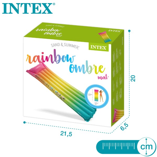 Colchão insuflável INTEX arco-íris- Colchões| Distria