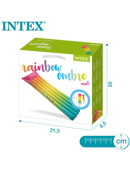 Colchão insuflável INTEX arco-íris- Colchões| Distria