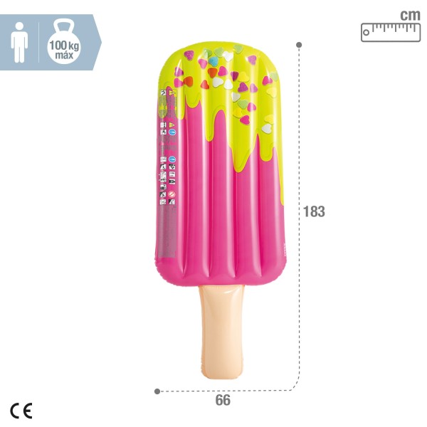 Colchão insuflável de gelado colorido | Distria