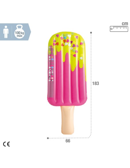 Colchão insuflável de gelado colorido | Distria