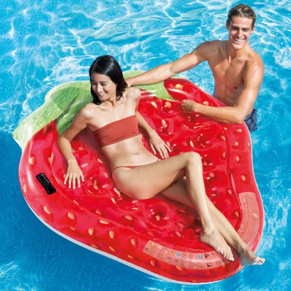 Comprar Insufláveis INTEX - Colchão realista com forma de morango