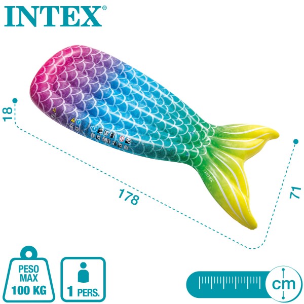 Colchão inflável cauda de sereia INTEX- Colchões | Distria