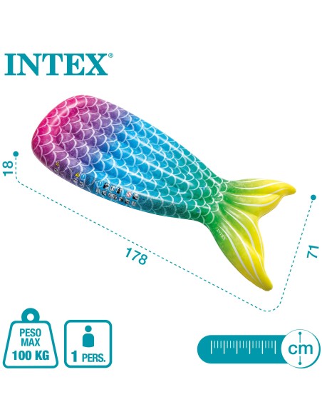 Colchão inflável cauda de sereia INTEX- Colchões | Distria