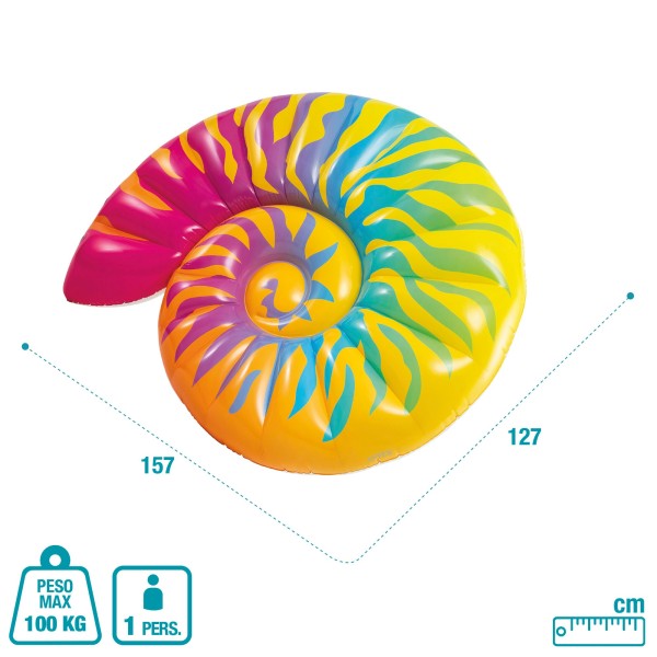 Colchão de conchas multicoloridas INTEX | Distria