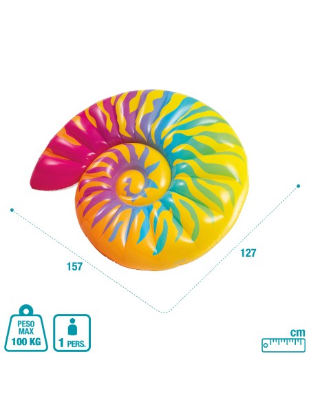Colchão de conchas multicoloridas INTEX | Distria