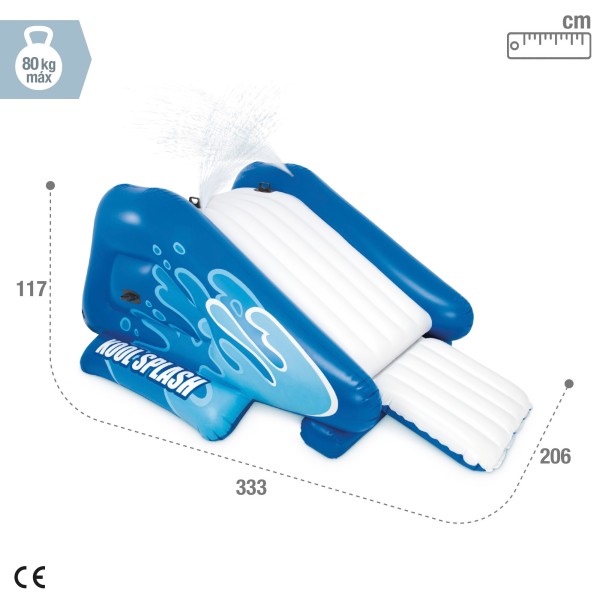 Escorregador insuflável Intex | Tamanho 333x206x117 cm | Compra em Distria