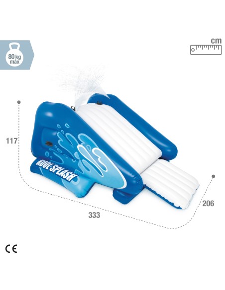 Escorregador insuflável Intex | Tamanho 333x206x117 cm | Compra em Distria