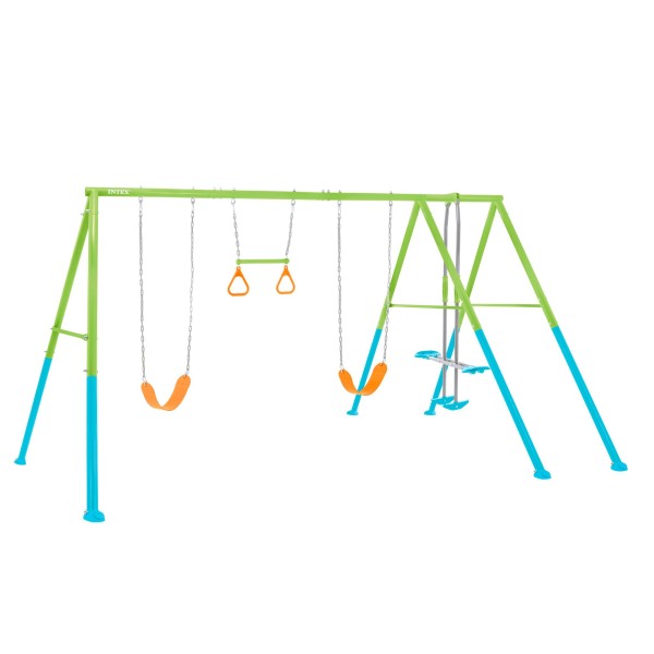 Balanço de jardim com gangorra e trapézio INTEX | Distria