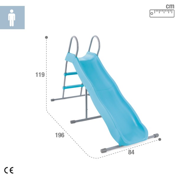 Escorregador infantil 84x196x119 cm INTEX | Distria
