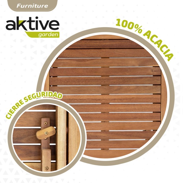 Cadeiras e mesa de madeira para jardim | Distria