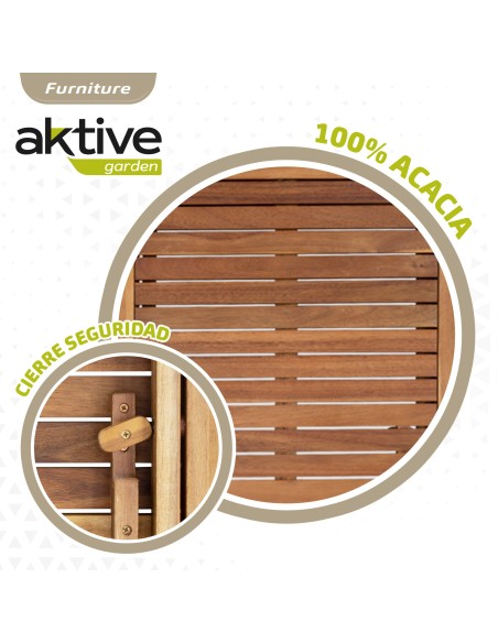Cadeiras e mesa de madeira para jardim | Distria