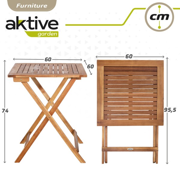 Cadeiras e mesa de madeira para jardim | Distria