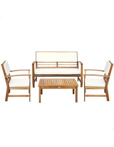 Conjunto jardim Mesa, banco e cadeirões Aktive Garden | Distria