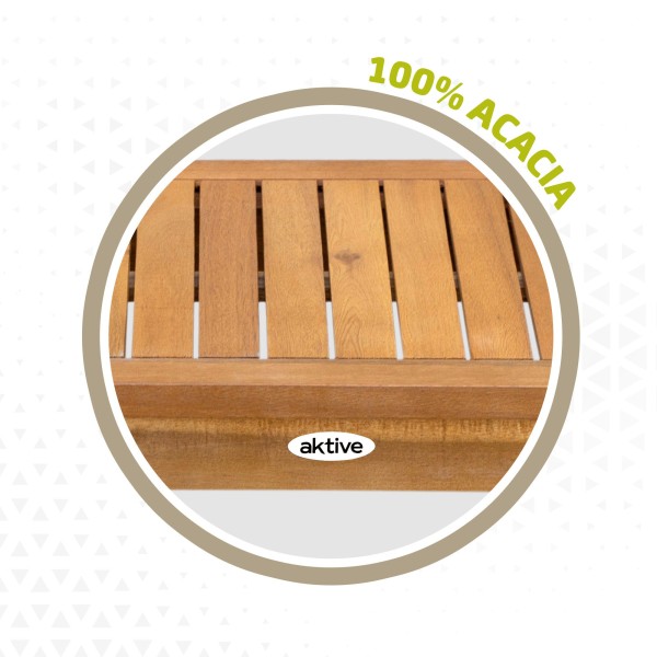 Conjunto jardim Mesa, banco e cadeirões Aktive Garden | Distria