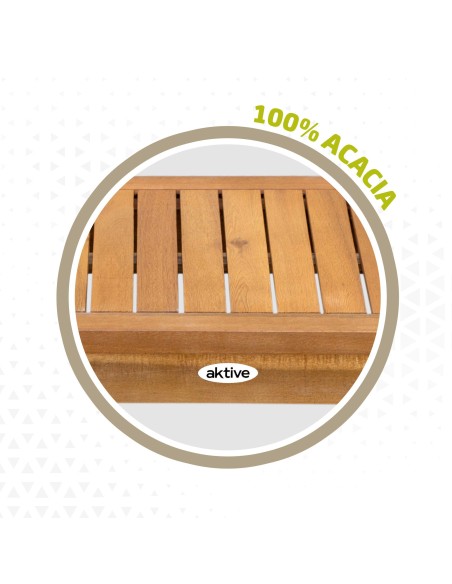 Conjunto jardim Mesa, banco e cadeirões Aktive Garden | Distria