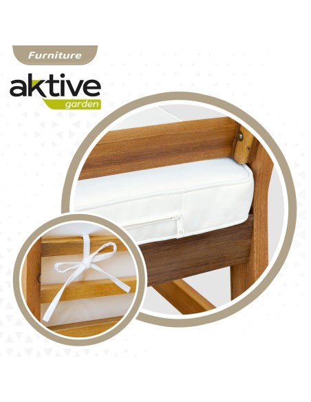 Conjunto jardim Mesa, banco e cadeirões Aktive Garden | Distria