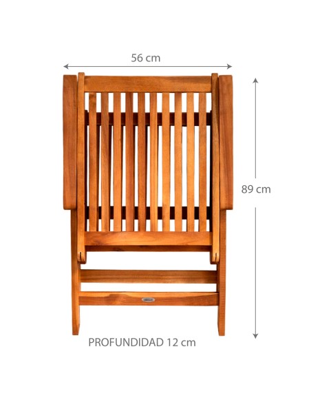 Set 2 cadeiras de jardim 5 posições | Distria