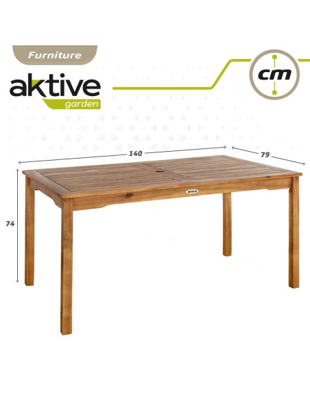Mesa de madeira sustentável para jardim |Distria