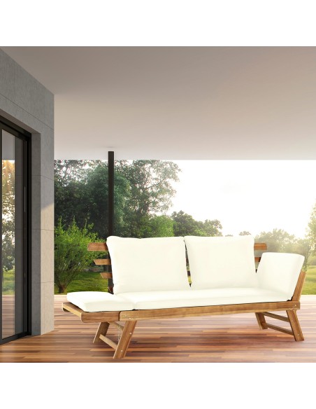 Sofá para jardim de madeira | Distria | Móveis de jardim