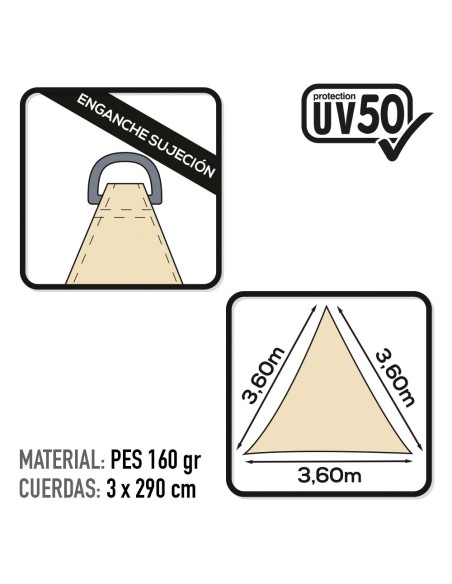 Sombra de vela com proteção UV 50  Amarelo claro | Distria