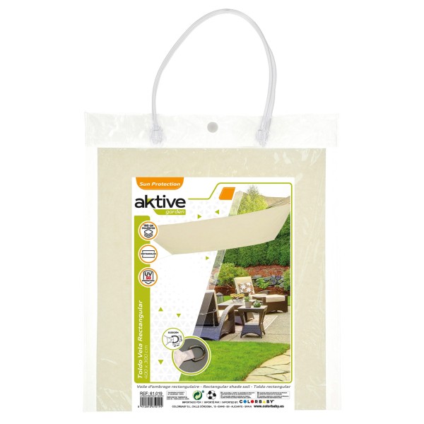 Toldo de vela retangular | Decoração exterior | Distria
