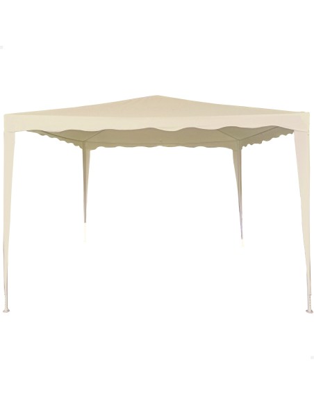 Grande gazebo de jardim de 9 m² em tom creme Aktive | Distria