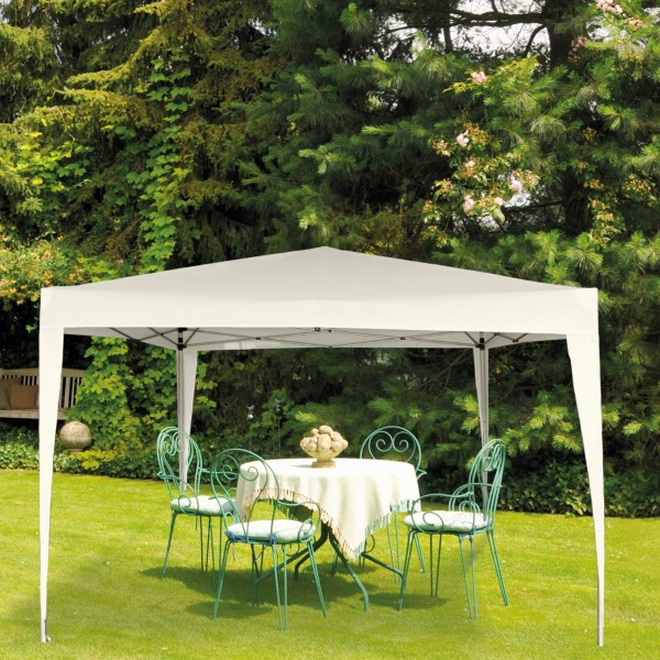 Gazebo de jardim dobrável em marfim | Distria