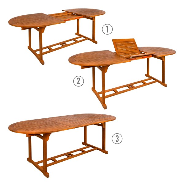 Mesa de jardim extensível 8 pessoas | Móveis de jardim