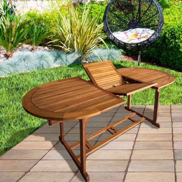 Mesa de jardim extensível 8 pessoas | Móveis de jardim