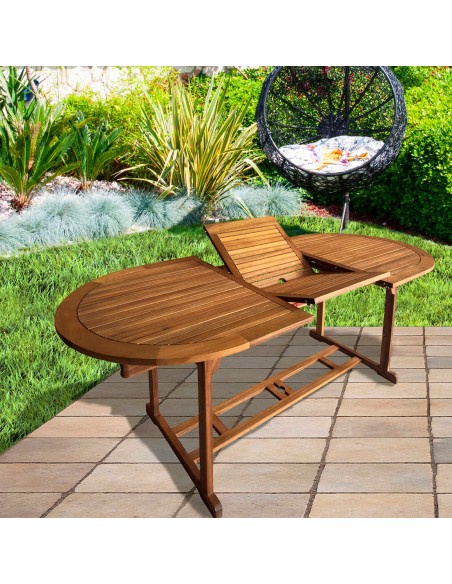 Mesa de jardim extensível 8 pessoas | Móveis de jardim