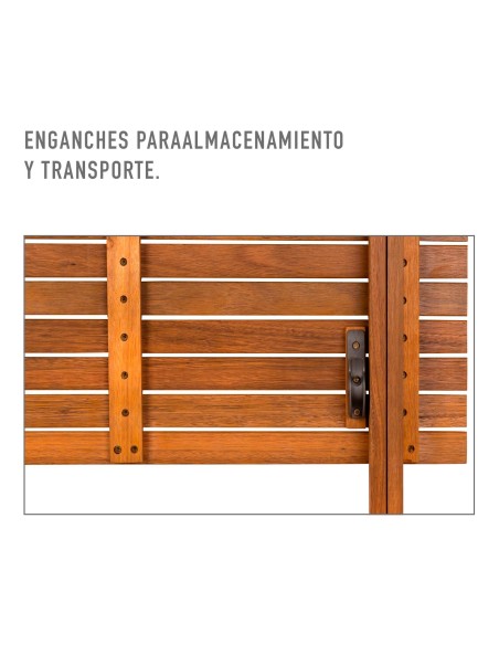 Mesa de jardim retangular para 6 pessoas | Móveis de jardim
