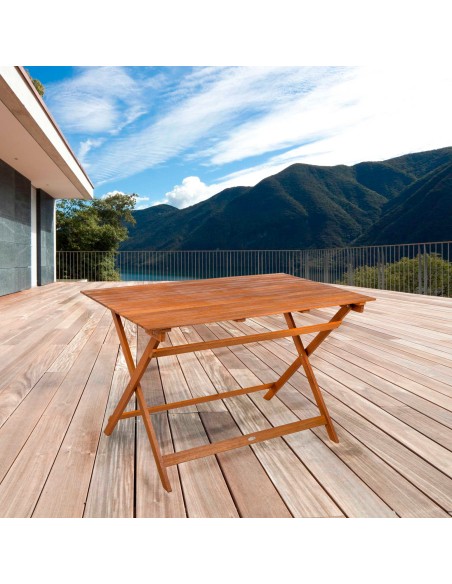 Mesa de jardim retangular para 6 pessoas | Móveis de jardim