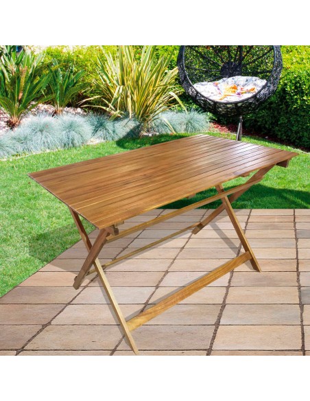 Mesa de jardim retangular para 6 pessoas | Móveis de jardim